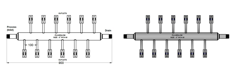 Air Header - 12 Way detail