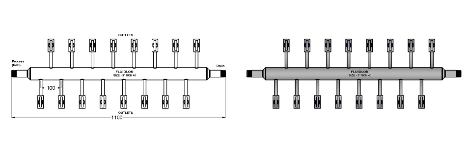 Air Header - 16 Way detail