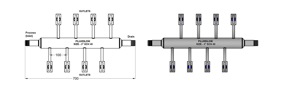 Air Header - 8 Way detail