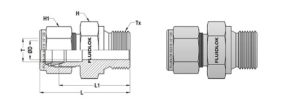 Male Connector ISO Parallel - RS Type detail